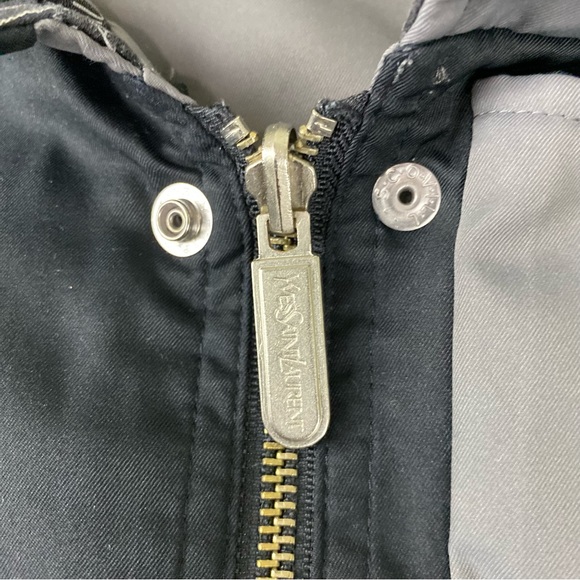 Vintage Ysl Yves Saint Laurent Harrington Jacket Reversible Men’s Size XL - Picture 9 of 16